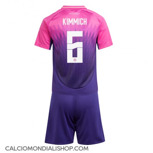 Maglie da calcio Germania Joshua Kimmich #6 Seconda Maglia Bambino Europei 2024 Manica Corta (+ Pantaloni corti)